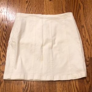 White skirt runs small